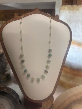 Delicate Aventurine Beaded Necklace - Women Jewelry